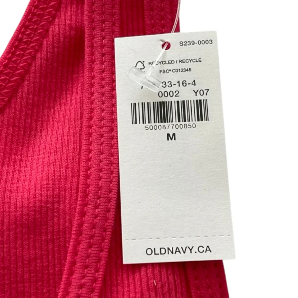 Pink Old Navy Women's Scoop-Neck Rib-Knit First Layer Tank Top - Picture 4 of 7